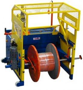 Enrouleur sur touret et en couronne LOIMEX TR147 - Ø maxi 1400 mm et 1500 kg - Câbles Ø 1 à 100 mm_0