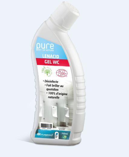 Gel détartrant et désinfectant WC - Lenacid Gel WC menthe 750ml - H114_0