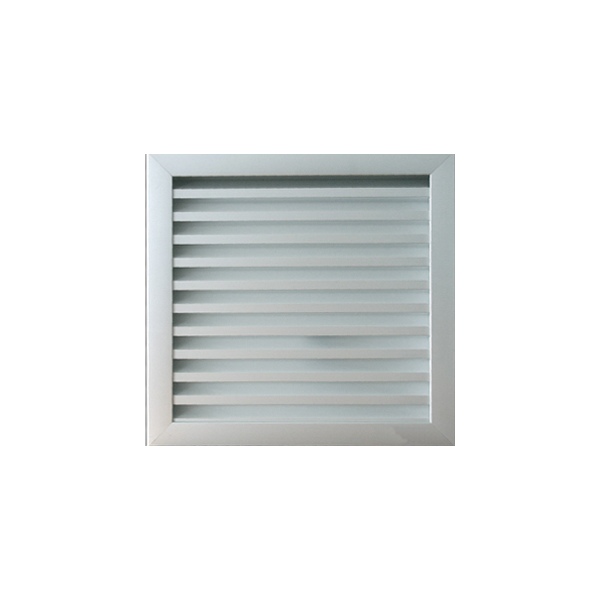 GRILLE DE VENTILATION MURALE ASSEMBLÉE POUR EXTÉRIEUR ALU ANODISÉ 600 X 392