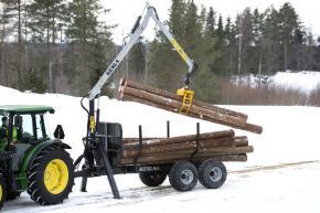 Grue forestière KESLA 211 - portée 5 mètres - capacité de levage jusqu'à 690 kg_0