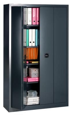 L'ARMOIRE PORTES PLIANTES ACIAL HAUTEUR 198 CM 4 ÉTAGÈRES