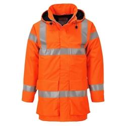 Portwest - Veste de pluie multirisques non doublée haute visibilité LITE BIZFLAME Orange Taille S - S orange 5036108248452_0