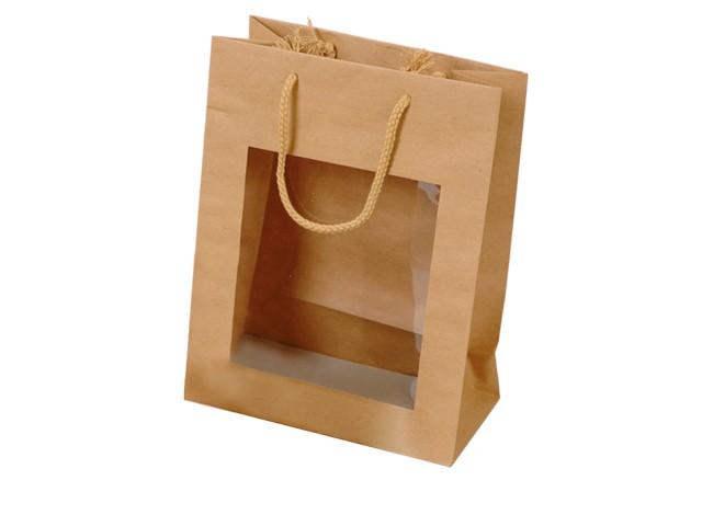 SACS PAPIER KRAFT À  FENÊTRE