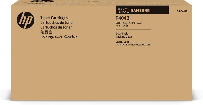 Samsung CLT-P404B Pack de 2 cartouches de toner noir authentiques_0