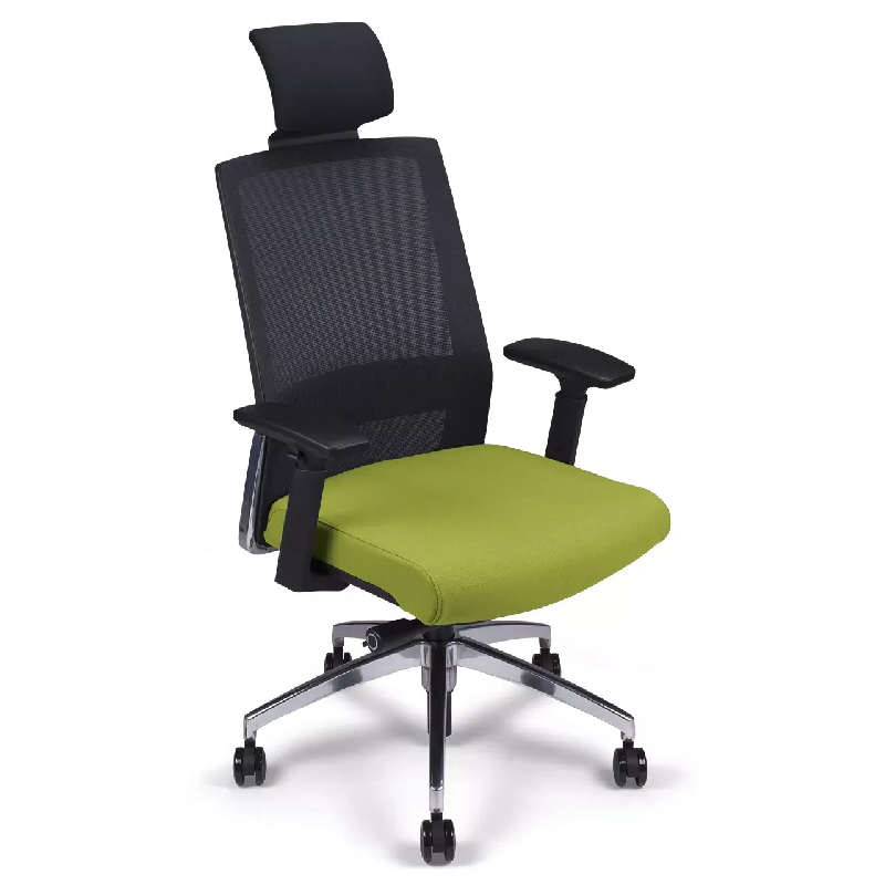 Siège de bureau synchrone avec appui-tête - dossier résille - So Milan Z03, tissu, sans option_0