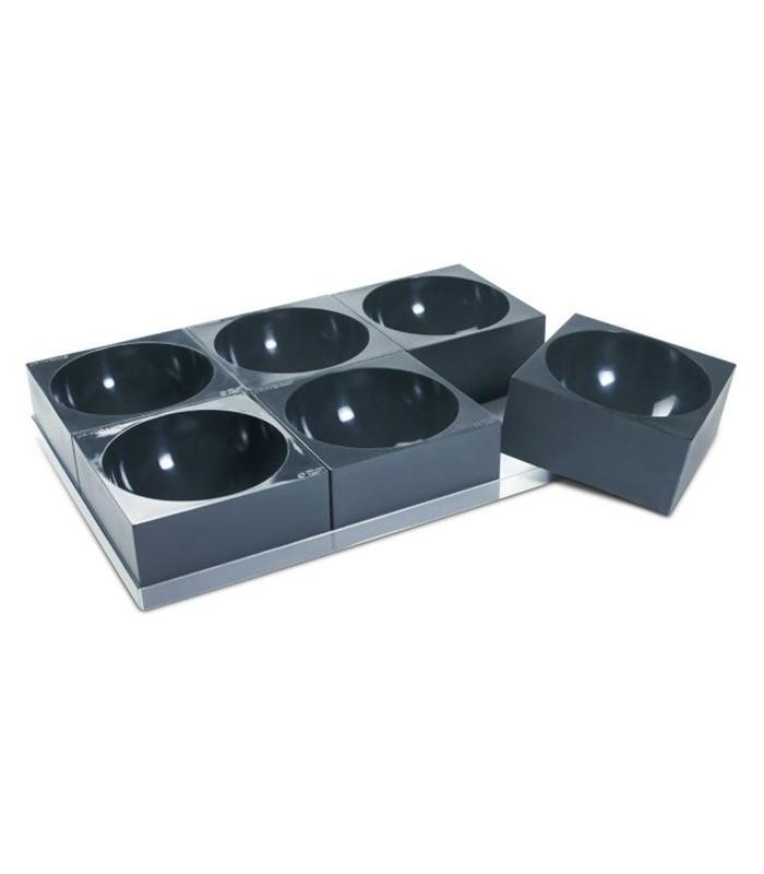 Sphère - Moules en silicone Pavocake Pavoni Italia - Lot de 6 avec plateau_0