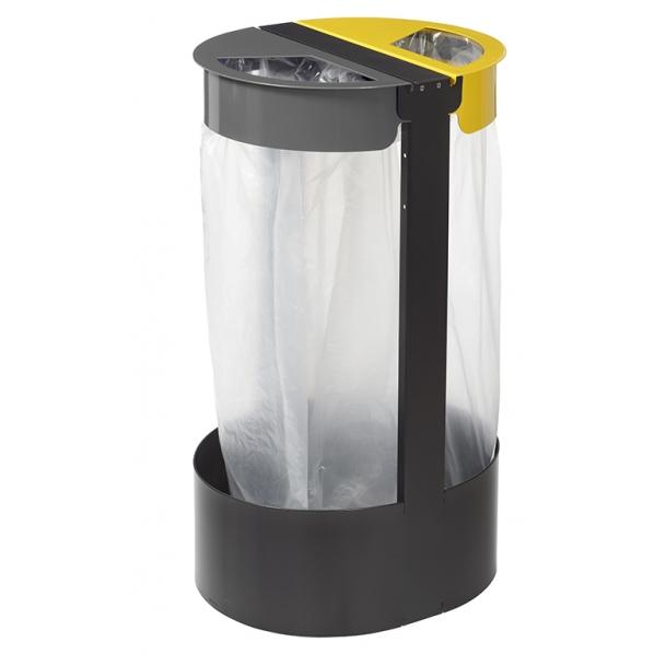 Support pour sac poubelle 2 flux sur pieds - Citwin Modèle ESSENTIEL - ROSSIGNOL_0