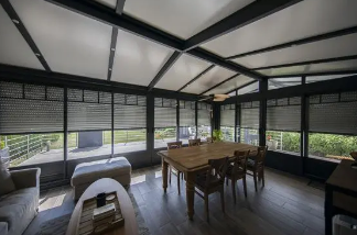 Véranda pré-équipée évolutive, conçue en aluminium - Gamme EVO - Sur mesure_0
