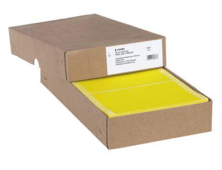 Étiquette adhésive informatique en continu - 147,32 x 99,2 mm - Référence 8073 - jaune - 1000 étiquettes_0