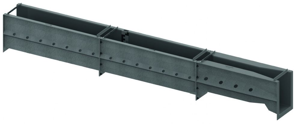 Aquaflow aqf300 - canal venturi pour mesure de débit avec approche - aqualabo - 300 m3/h_0