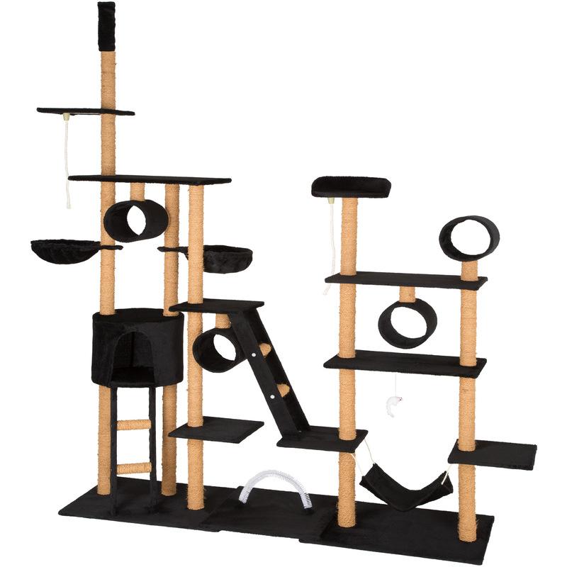 Arbre à Chat 141 Cm Stokeley Griffoir Avec Corde De Jeu