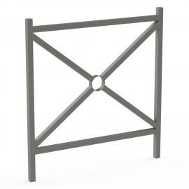 Barrière Romans - Croix de Saint André en acier galvanisé - 3 dimensions disponibles_0