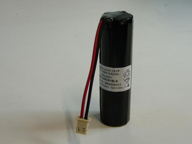 BATTERIE LI-ION ICR18650-26J +PCM+FC 3.7V 2.6AH_0