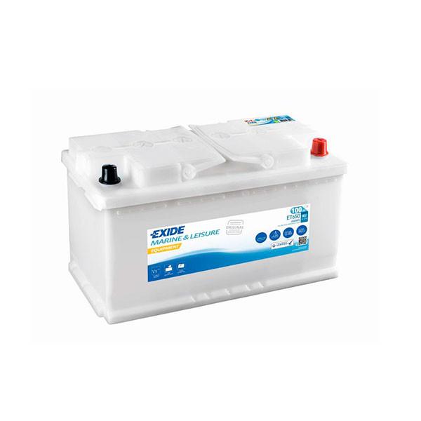 Batterie bateau Exide Equipment ET650 - 12V 100Ah, 650Wh - Décharge lente et servitude_0