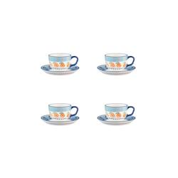 Bjorn Tasse NAPOLI 20cl et soucoupe Ø15cm - 8 pièces - Agrume - blanc 3701488309018_0