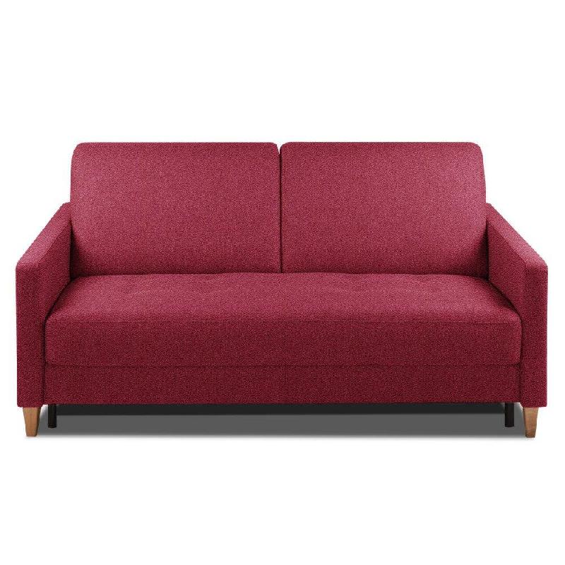 CANAPÉ CONVERTIBLE OGGETTO MATELAS 16 CM SYSTÈME EXPRESS SOMMIER LATTES 140CM RENATONISI POLYURÉTHANE ROUGE_0