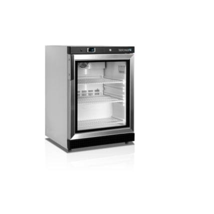 Congélateurs de vitrine 200 litres armoire blanche porte acier avec porte vitrée verticaux - UF200VG_0