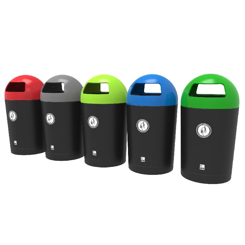 Corbeille en polyéthylène pour collectivités - ultra résistante - 100 litres_0