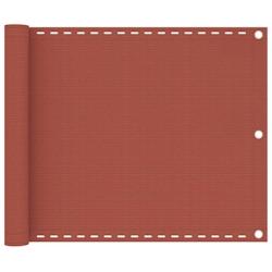 Helloshop26 - Écran de balcon brise pare vue protection confidentialité 75 x 300 cm PEHD terre cuite 02_0010408 - 3000572282726_0