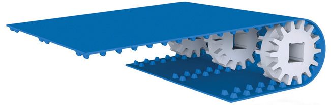 Positivebelt - bandes transporteuses à entraînement positif - Mafdel - monomatière en polyuréthane_0