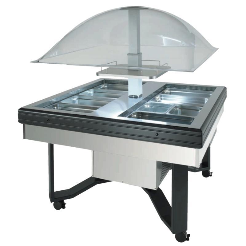 Buffet CUPOLA central carré pour 8 bacs GN 1/1_0