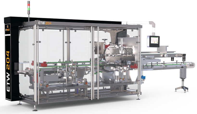 Suremballeuse multiformats ECOWRAP® ETW204 - Mise sous fourreaux/coiffes en U à partir de découpe à plat_0