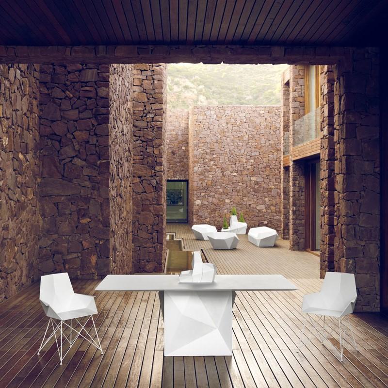 Table à manger design L 200 cm FAZ de VONDOM_0