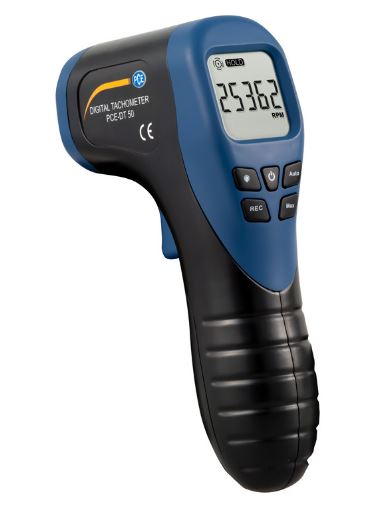Tachymètre laser portable PCE-DT 50 - PCE Instruments - entrée de gamme, mesure sans contact jusqu'à 99.999 rpm_0