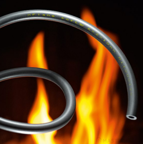 Tuyau flexible en PU, dureté 85 Shore, auto-extinguible, difficilement inflammable - XFlame soft®_0