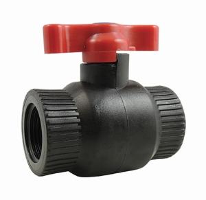 Vanne à boisseau sphérique en polypropylène - raccordement femelle/femelle - antigel - PN16 - joints EPDM - poignée papillon - réf. : 5901_0