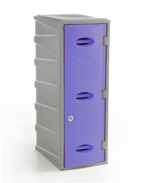 Vestiaire PE monobloc couleur rouge H 900 mm - serrure - rigide et ultra résistant - marque Rolléco_0