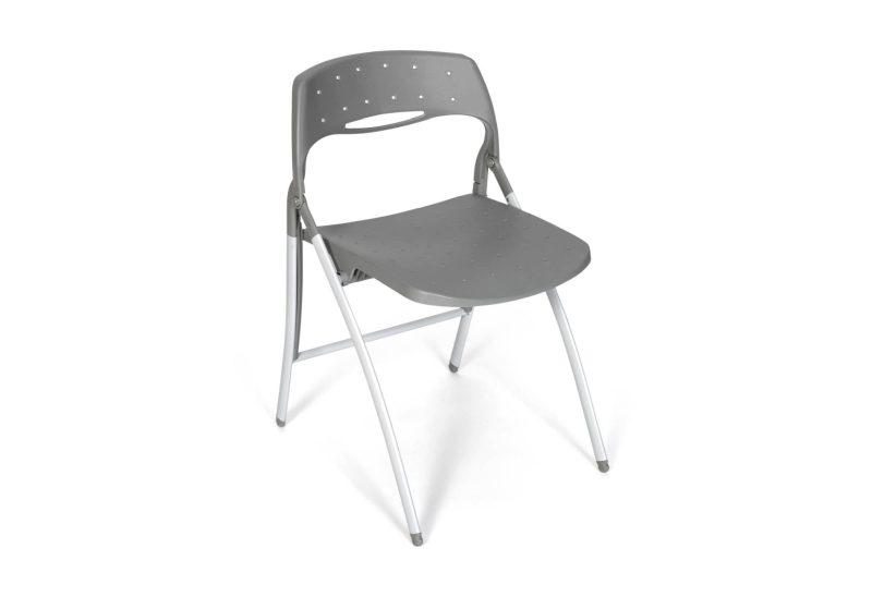 Chaise salle de réunion perforée - bleu-p27_0