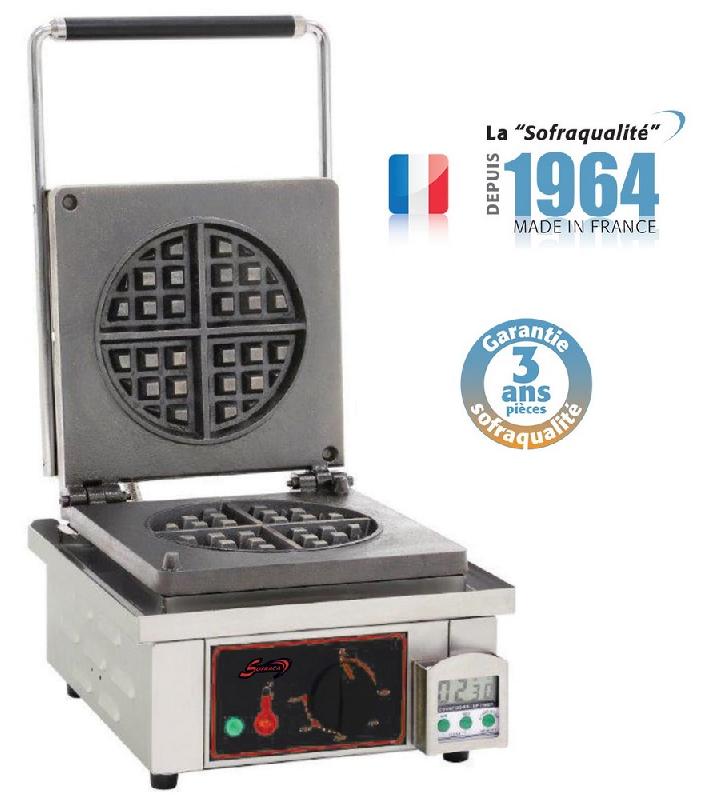 Gaufrier forain électrique - diamètre 185  mm - double alimentation - monophasé (230 v ) - 19172_0