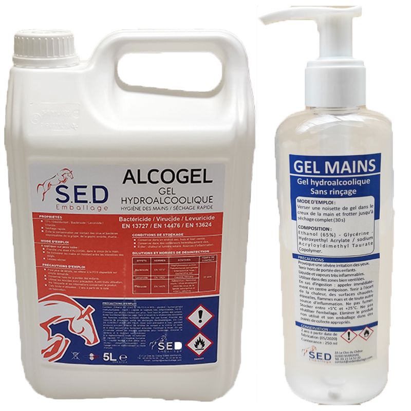Gel hydroalcoolique 5l