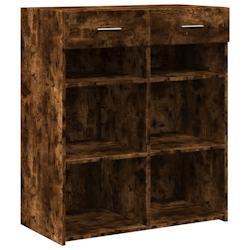 HELLOSHOP26 - Buffet bahut commode armoire meuble de rangement organisateur cuisine salle de séjour salon 80 x 42,5 x 93 cm bois d'ingénierie marron_0