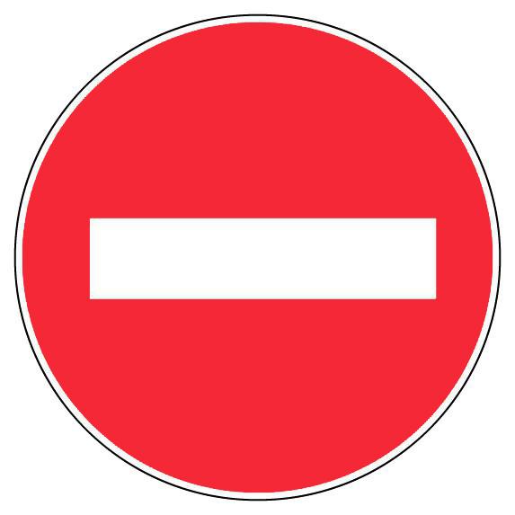 Panneau d’interdiction rond 300mm ''sens interdit'' - NOVAP - 4060101 - 372133_0
