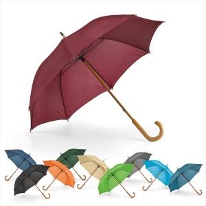 Parapluie polyester 190T - manche et poignée bois - marquage 1 couleur sur 1 pan inclus_0