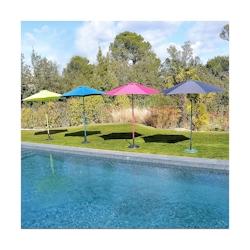 Parasol Droit Inclinable 2.4M Bleu - Aluminium - bleu PARARO051_1_0