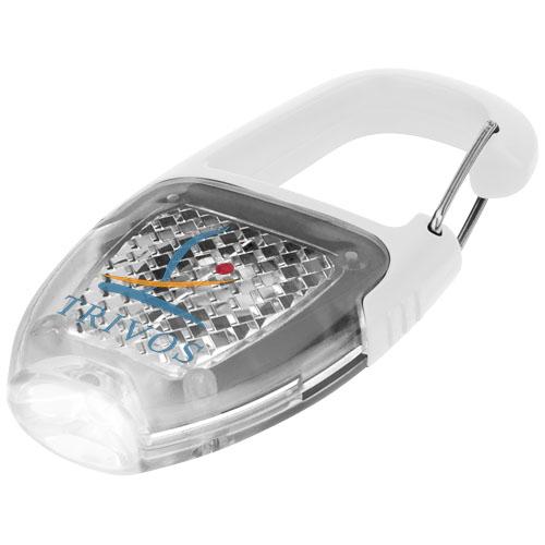 Porte-clés mousqueton avec catadioptre LED Reflect-or - lampe LED intégrée et piles incluses_0