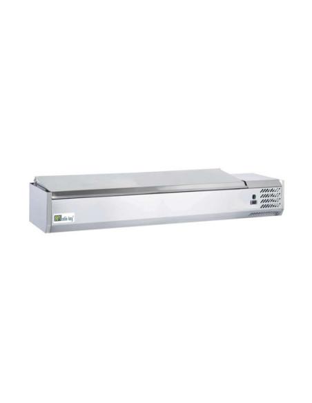 Saladette à poser 4 bacs GN 1/3 et 1 bac GN 1/2 - Référence : C140C_0