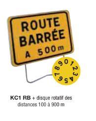 Signalisation de chantier important - KC1RB - Disque rotatif de distance 100 à 900m_0