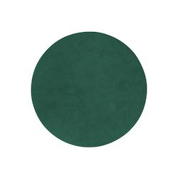 Stil Casa, set de 12 sous-plat unies, polyuréthane cousu, Ø 30 cm, finition dollar couleur verte. - STP30D-GFD_0