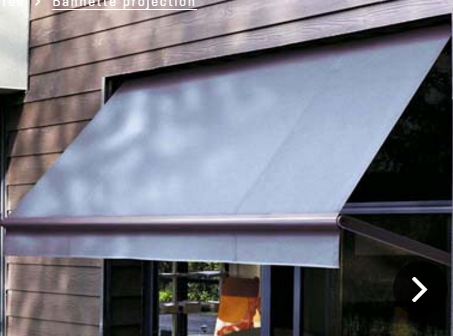 Stores bannes - bannette projection pour grandes baies - aluminium robuste et design_0