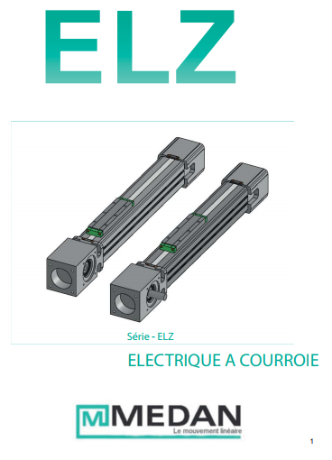 Vérin électrique sans tige type ELZ - Solution complète avec chariot, courroie crantée et tube profilé_0