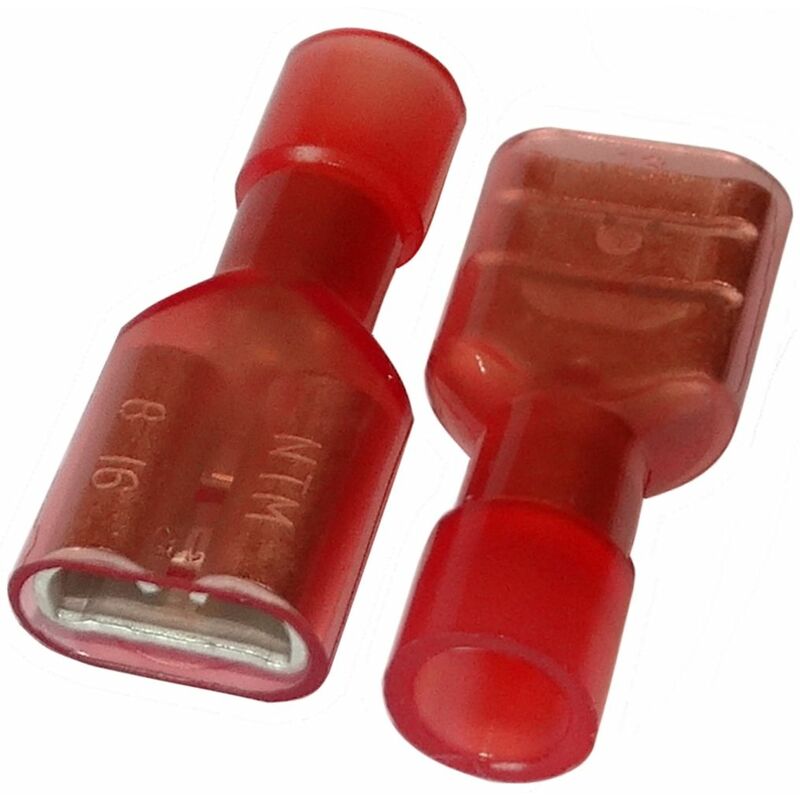 10x Cosses /électriques Femelle Plate 9.5mm 1.2mm 4-6mm2 isol/ée AERZETIX