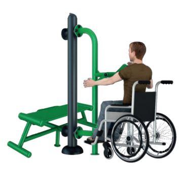 Banc abdos / hand wheels - Modèle ASO-F20/ASO-F21 PMR - Musculation abdominale et mobilisation bras_0