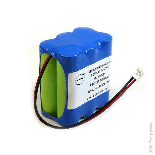 BATTERIE NIMH 6X AA 6S1P ST2 7.2V 2AH JST_0