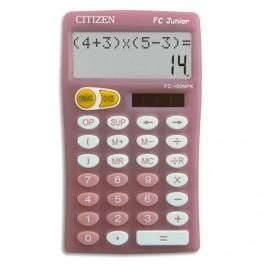 CITIZEN CALCULATRICE SCOLAIRE PRIMAIRE 10 GRANDS CHIFFRES ROSE