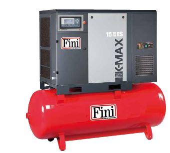 Compresseur à vis entraînement direct sur cuve avec sécheur - puissance 7,5 à 20 HP - capacité réservoir 270 à 500 L - pression 10 à 13 bar_0