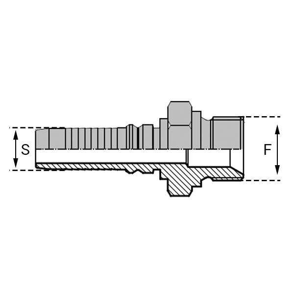 Embouts cylindriques BSPPMâle - AGR-IN - Cône 60° - Filetage Withworth - IMBSP00808 - IN 13 MBSP 1/2_0